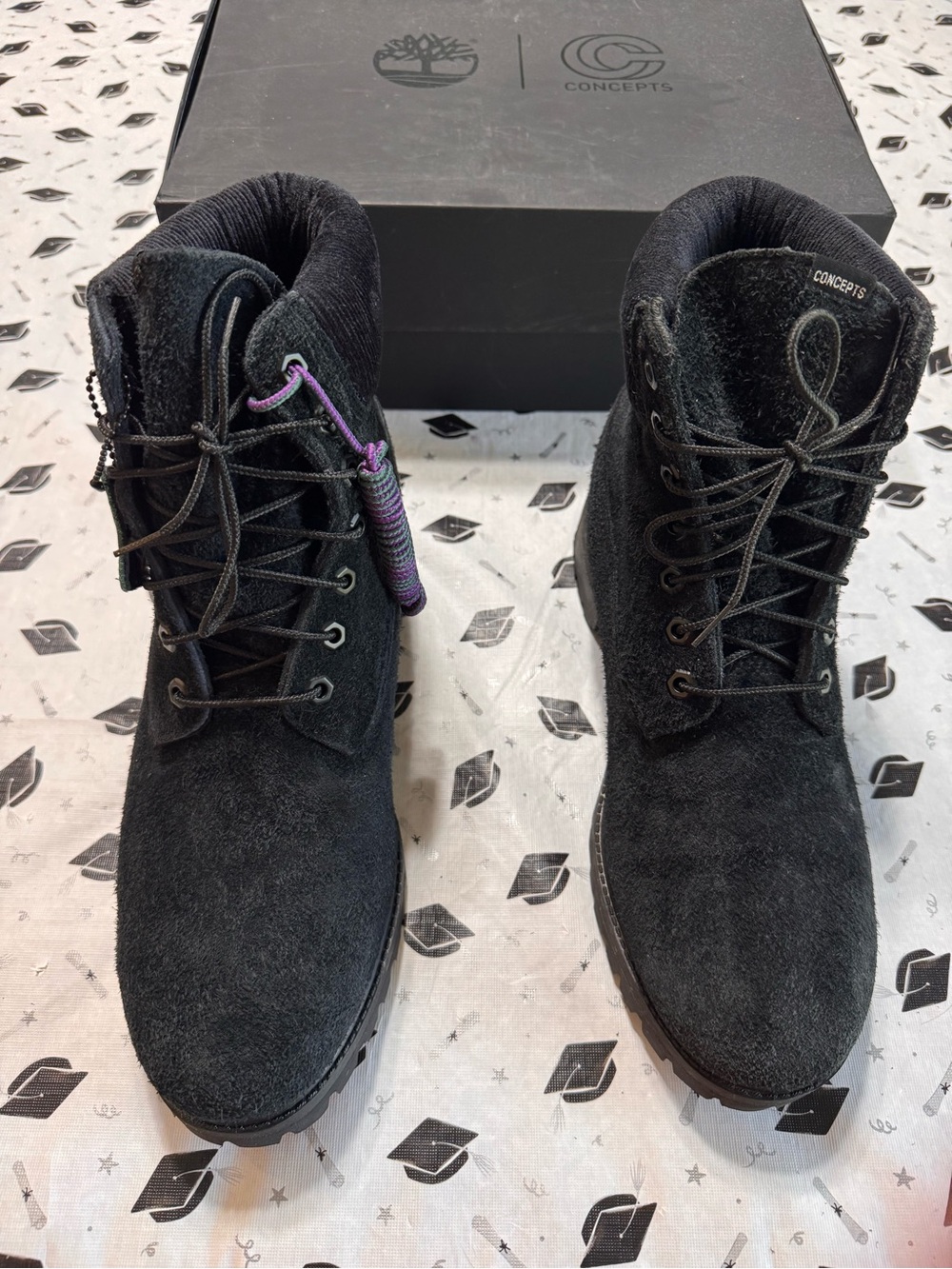 Concepts x Timberland 6" Premium LFOD GORE-TEX Boot Black Suede Men's Size 11